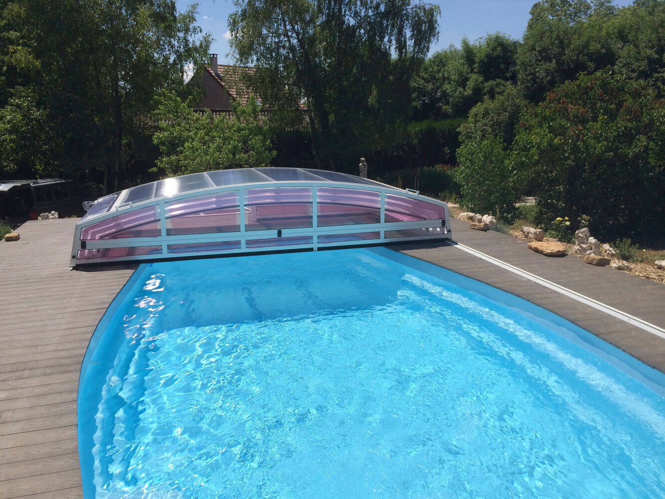 abris de piscine ouvert