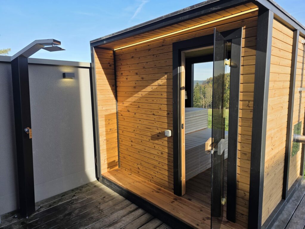 Sauna vue exterieur