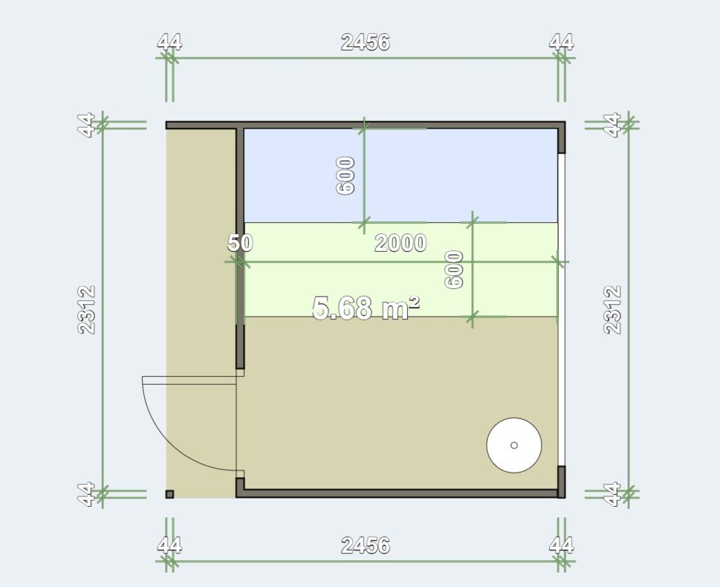 plan du sauna